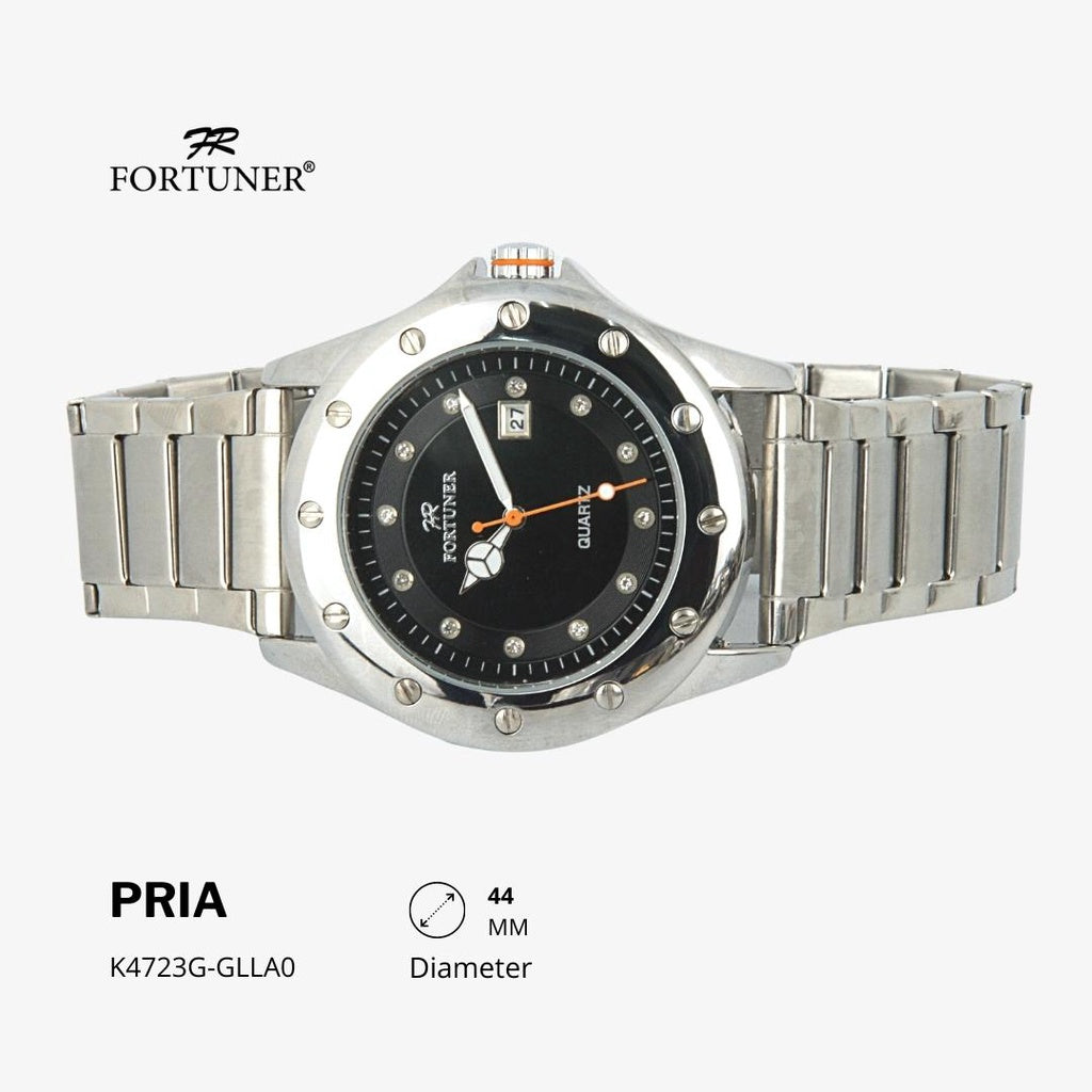 Fortuner Jam Tangan Analog Pria Water Resistant Rantai Howie