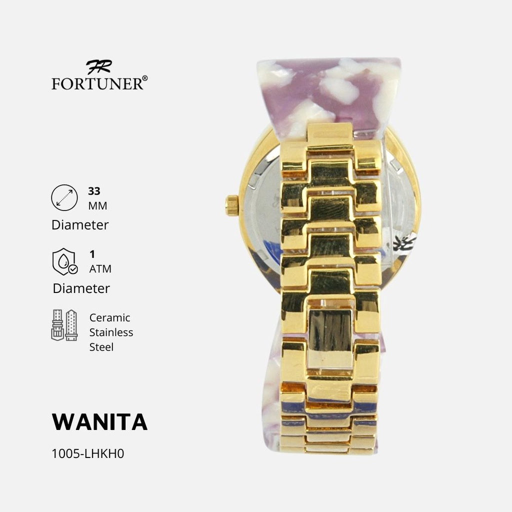 Fortuner Jam Tangan Analog Wanita Water Resistant Paulina