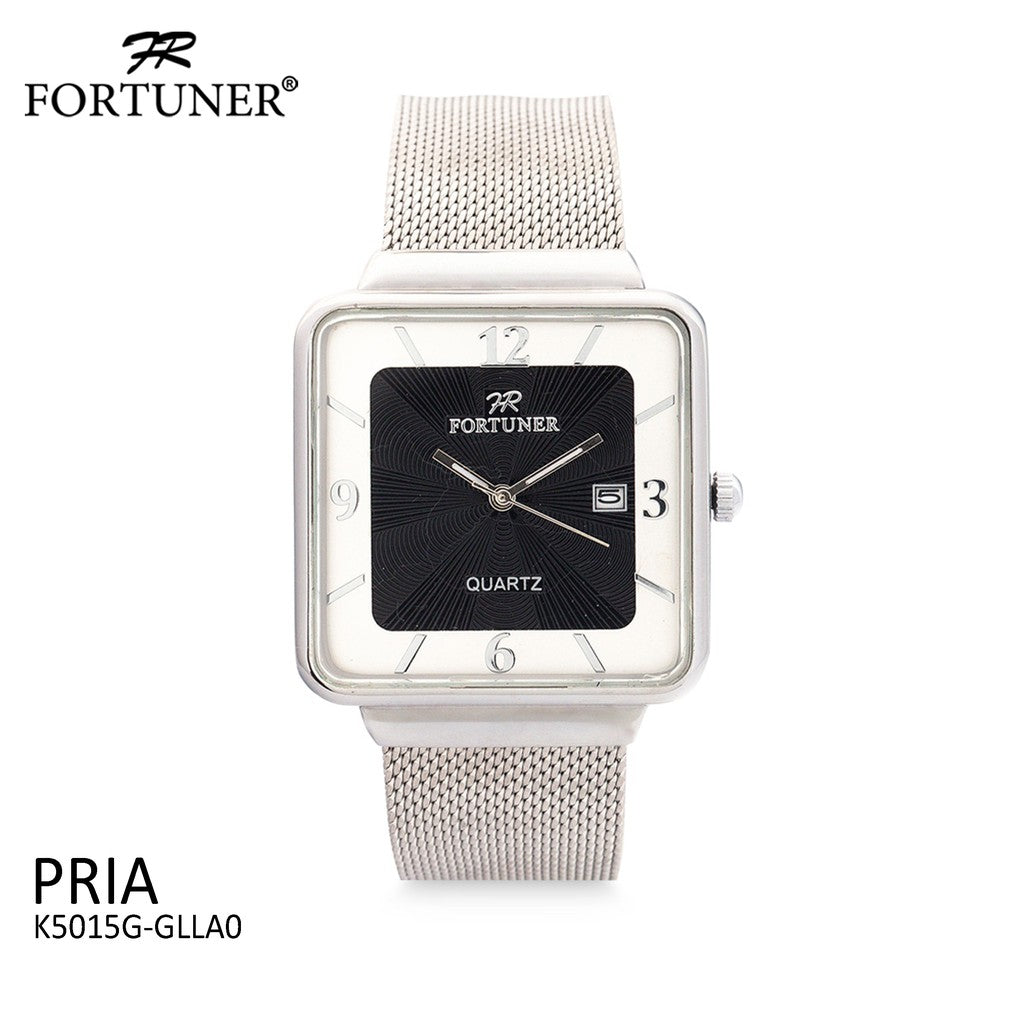 Fortuner Jam Tangan Analog Pria Silver Water Resistant Bennet