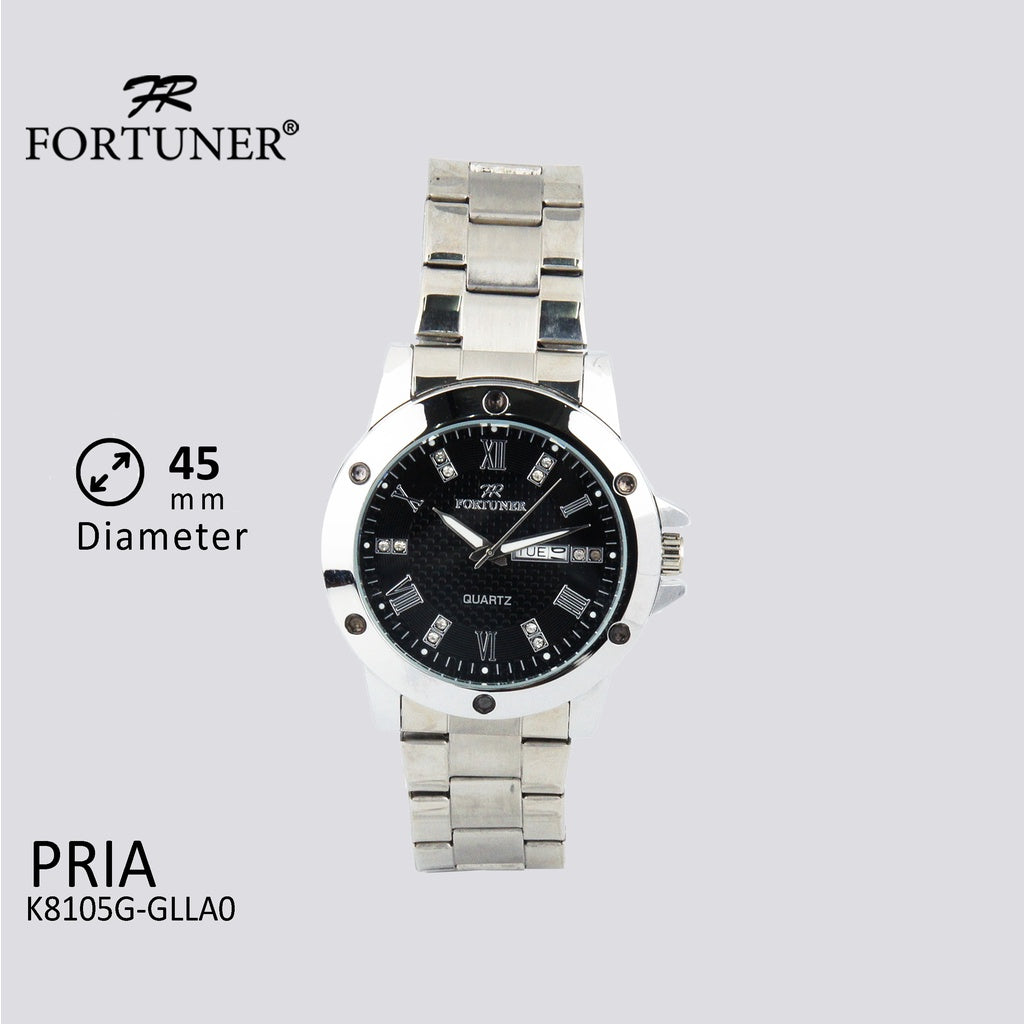 Fortuner Jam Tangan Pria Analog Water Resist Stainless Burlie