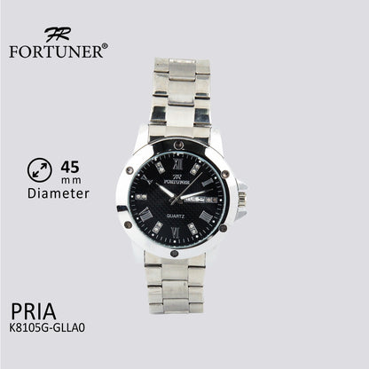 Fortuner Jam Tangan Pria Analog Water Resist Stainless Burlie