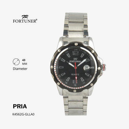 Fortuner Jam Tangan Fashion Pria Analog Water Resistant Rantai Stainless Harwood