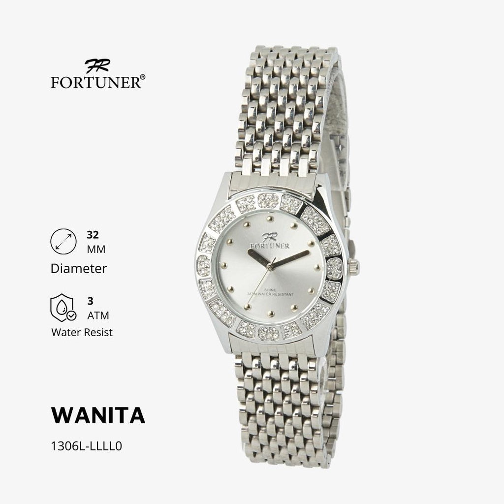 Fortuner Jam Tangan Analog Wanita Water Resistant Rantai Yolaiza