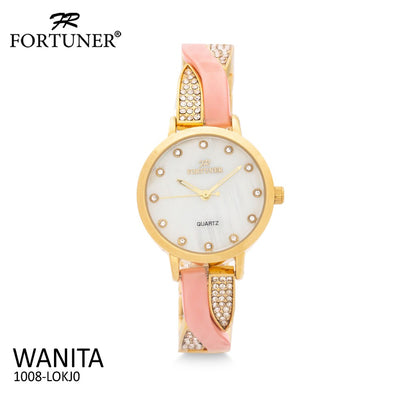 Fortuner Watch Jam Tangan Wanita Tahan Air Water Resist Rantai Stainless Steel 1008