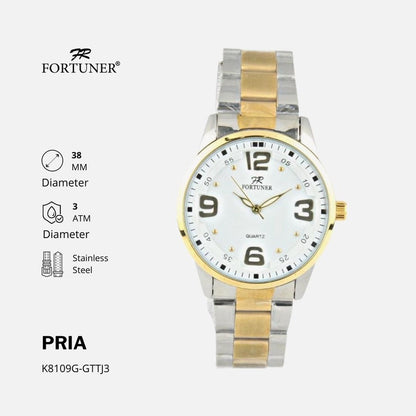 Fortuner Jam Tangan Analog Pria Water Resistant Rantai Dilbert