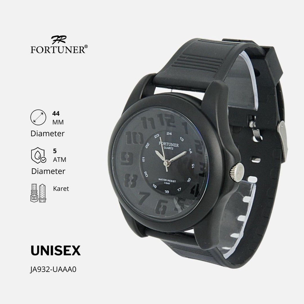 Fortuner Jam Tangan Analog Pria Wanita Water Resistant Sport Rubber Paisley