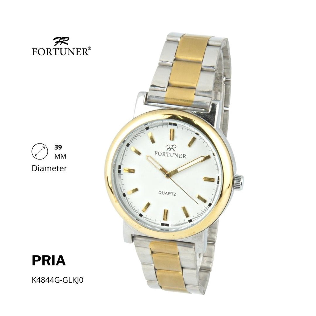 Fortuner Jam Tangan Analog Pria Water Resistant Rantai Halwerd