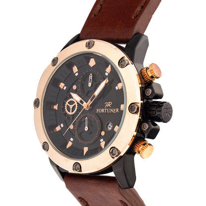 Fortuner Jam Tangan Analog Pria Chrono Water Resistant Ashtun