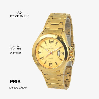 Fortuner Jam Tangan Analog Pria Water Resistant Rantai Haden