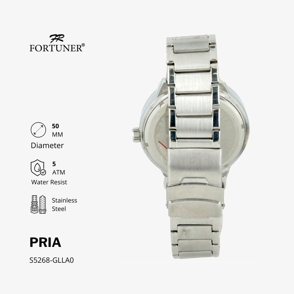 Fortuner Jam Tangan Analog Pria Water Resistant Rantai Kenley