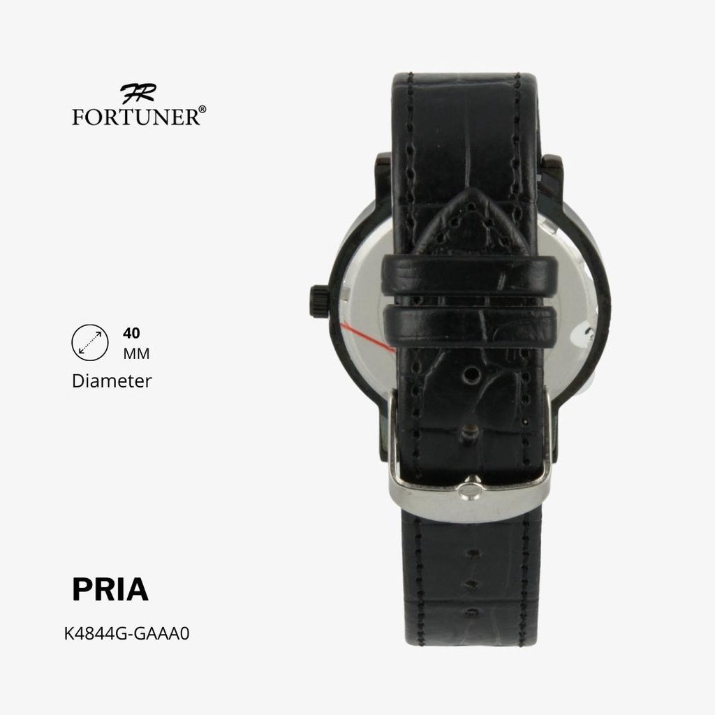 Fortuner Jam Tangan Classic Fashion Pria Analog Water Resist Kulit Horatio