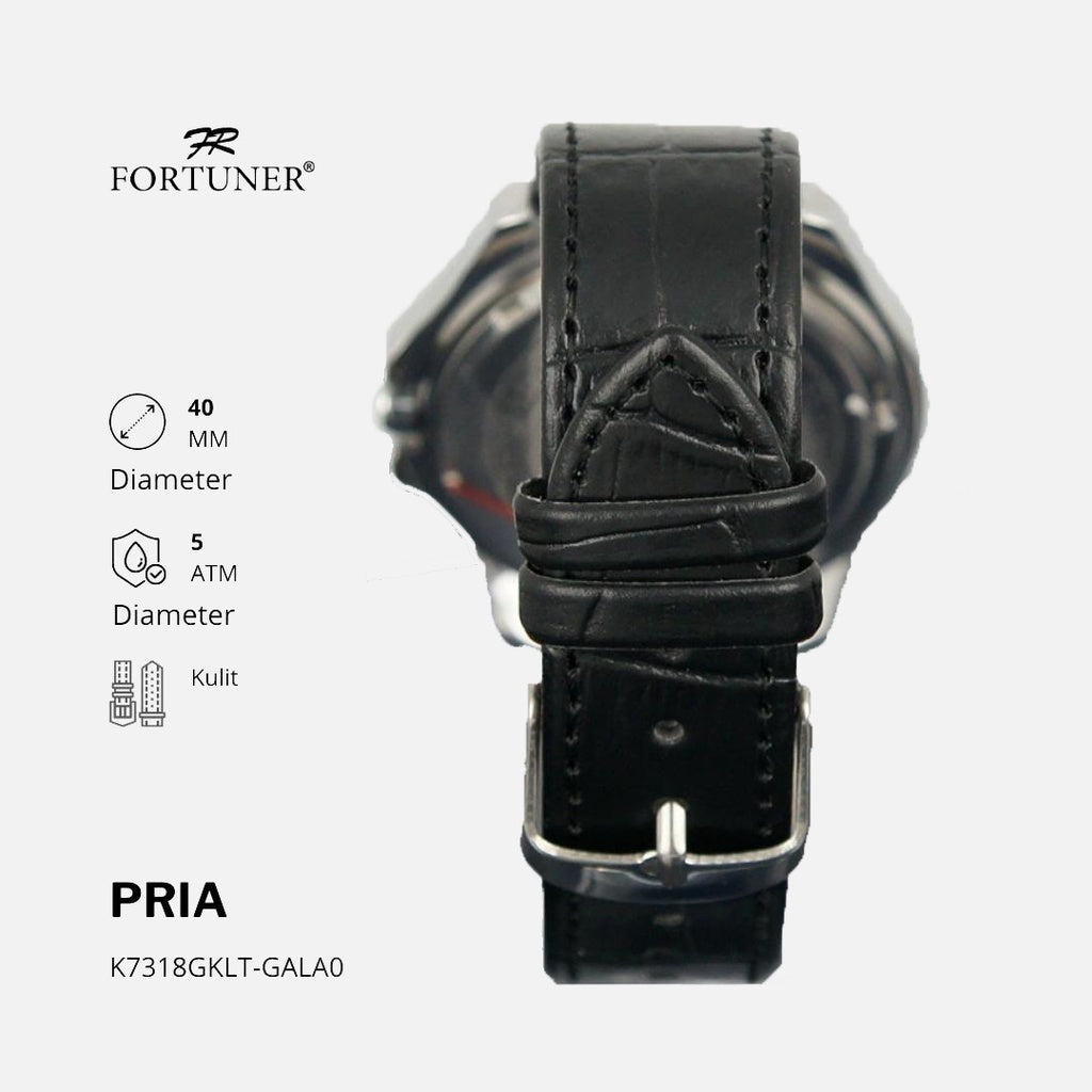 Fortuner Jam Tangan Analog Pria Water Resistant Harold