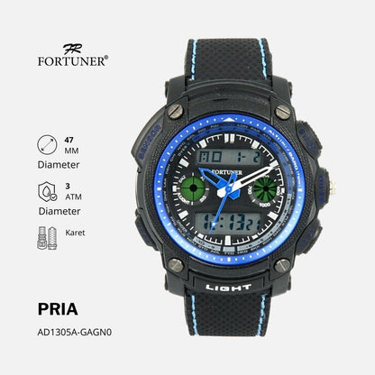 Fortuner Jam Tangan Pria Sport Digital-Analog Water Resist Rubber Ilario