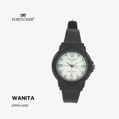 Fortuner Jam Tangan Analog Wanita Water Resistant Rubber Quartz Zarabeth