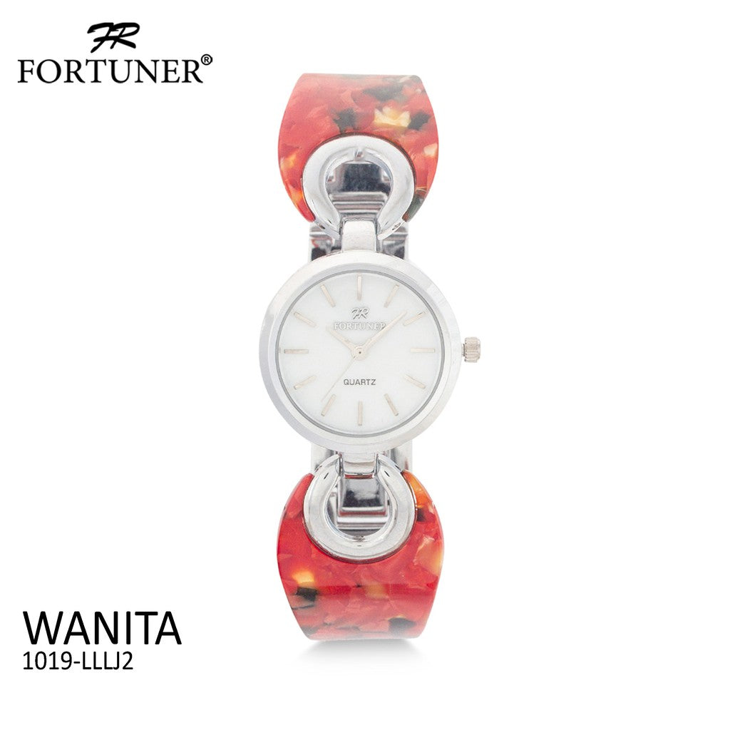 Fortuner Jam Tangan Analog Wanita Silver Water Resist Benita