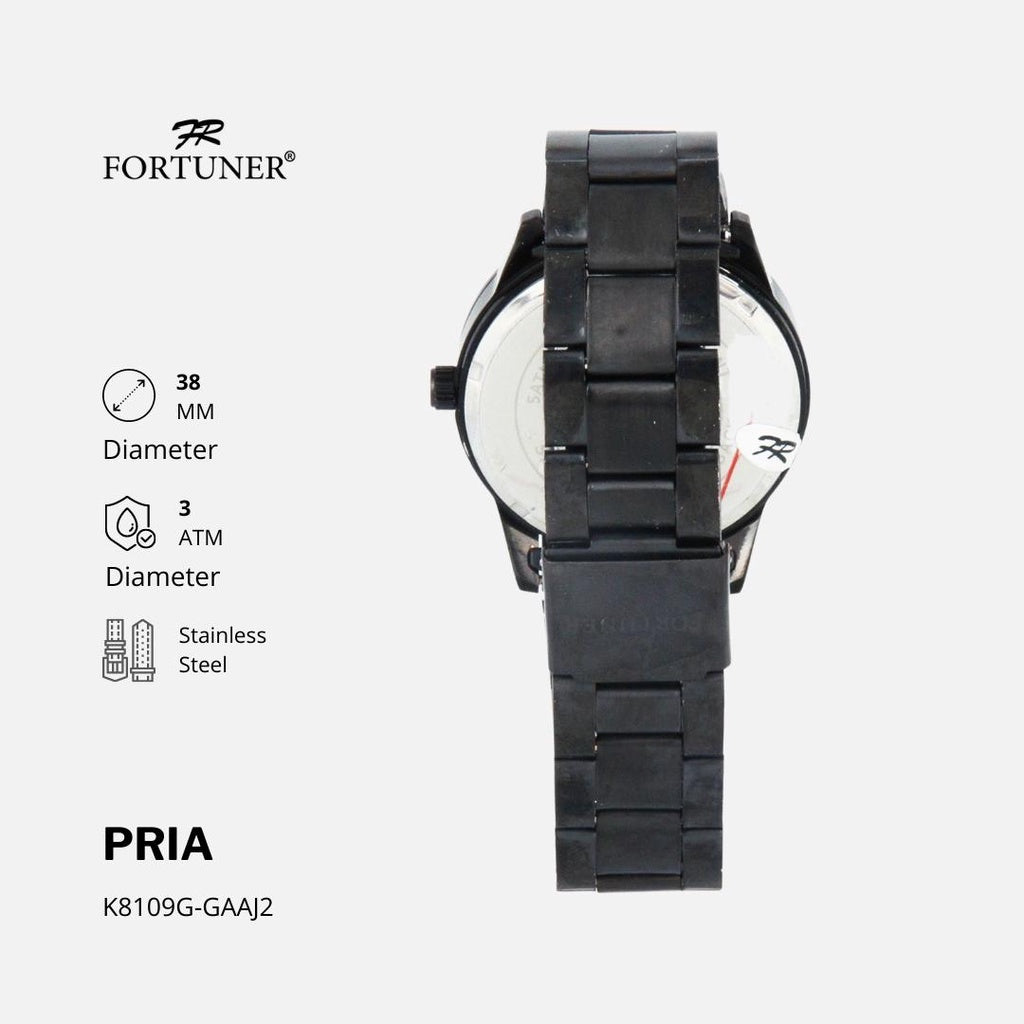 Fortuner Jam Tangan Analog Pria Water Resistant Rantai Doris