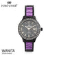 Fortuner Jam Tangan Analog Wanita Black Water Resist Celine