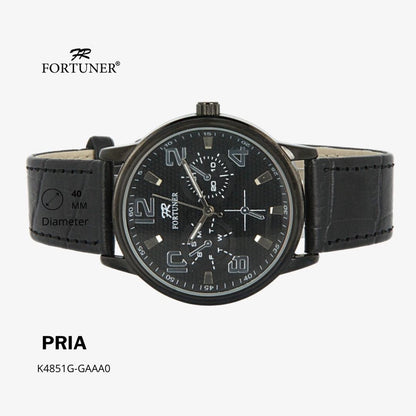 Fortuner Jam Tangan Classic Fashion Pria Water Resist Analog Kulit Haynes