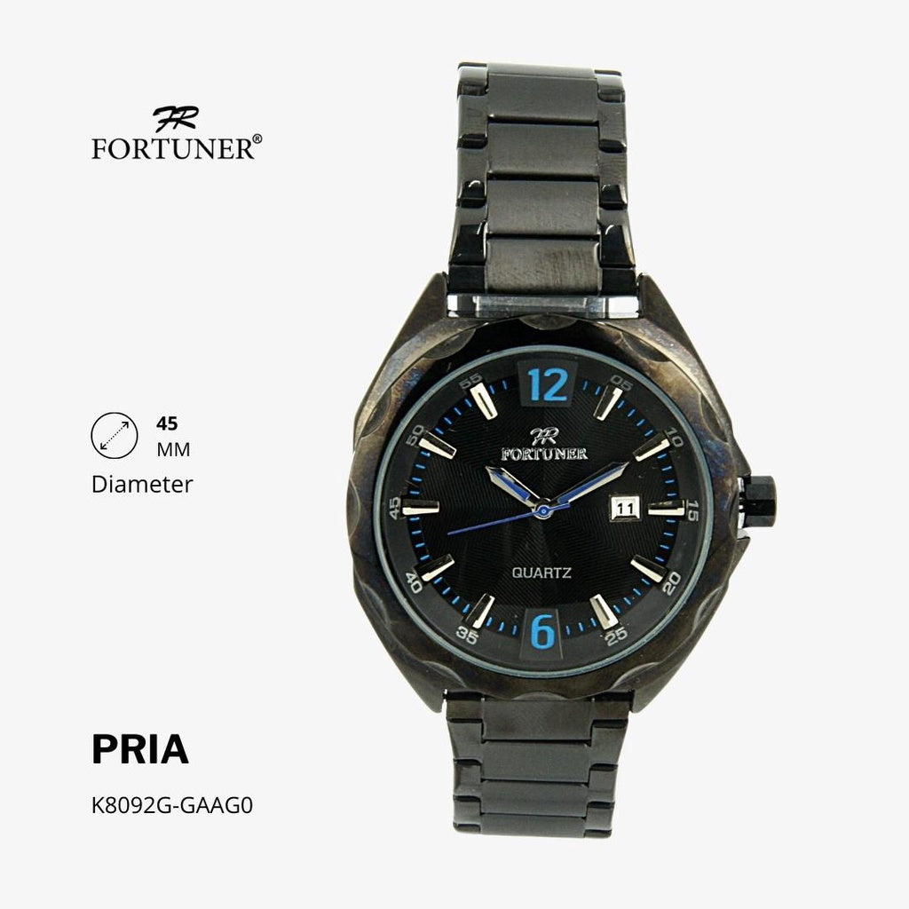 Fortuner Jam Tangan Analog Pria Water Resistant Rantai Hargun