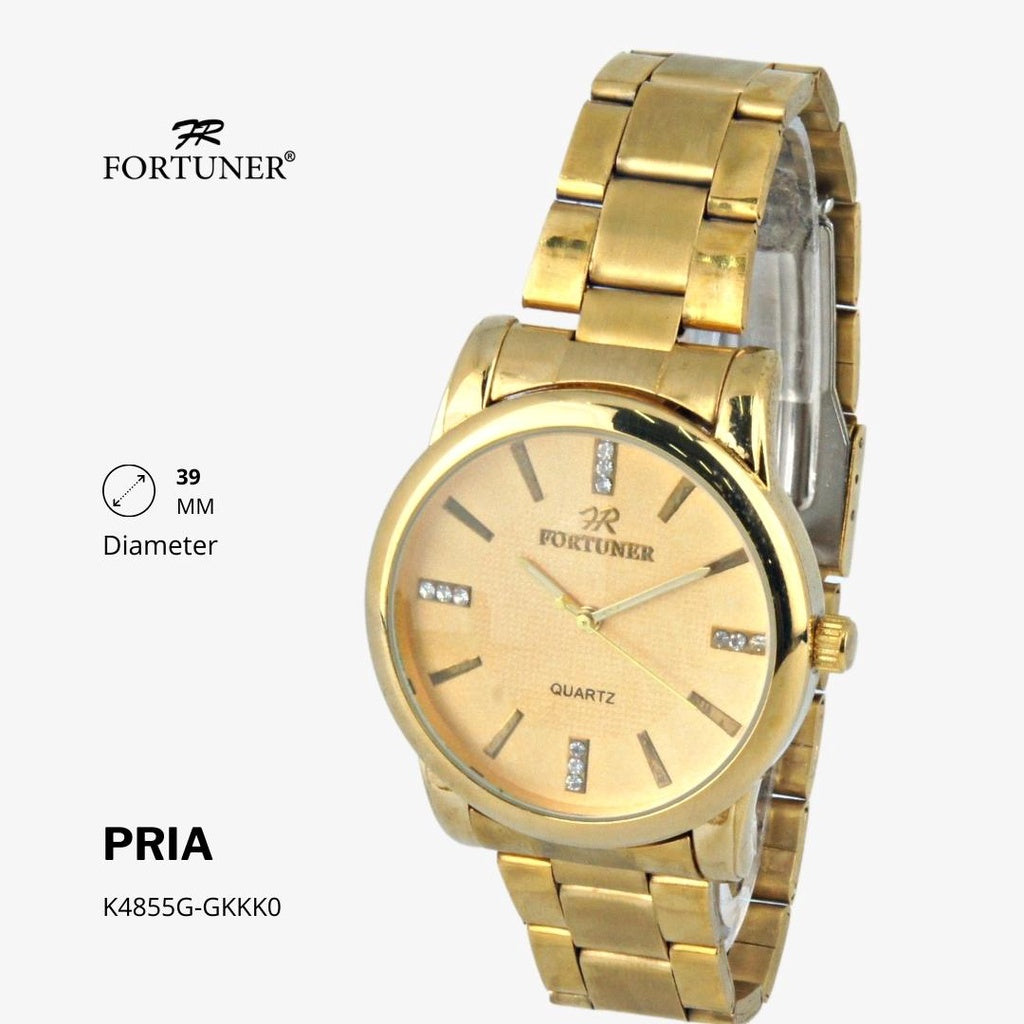 Fortuner Jam Tangan Analog Pria Water Resistant Rantai Halvard