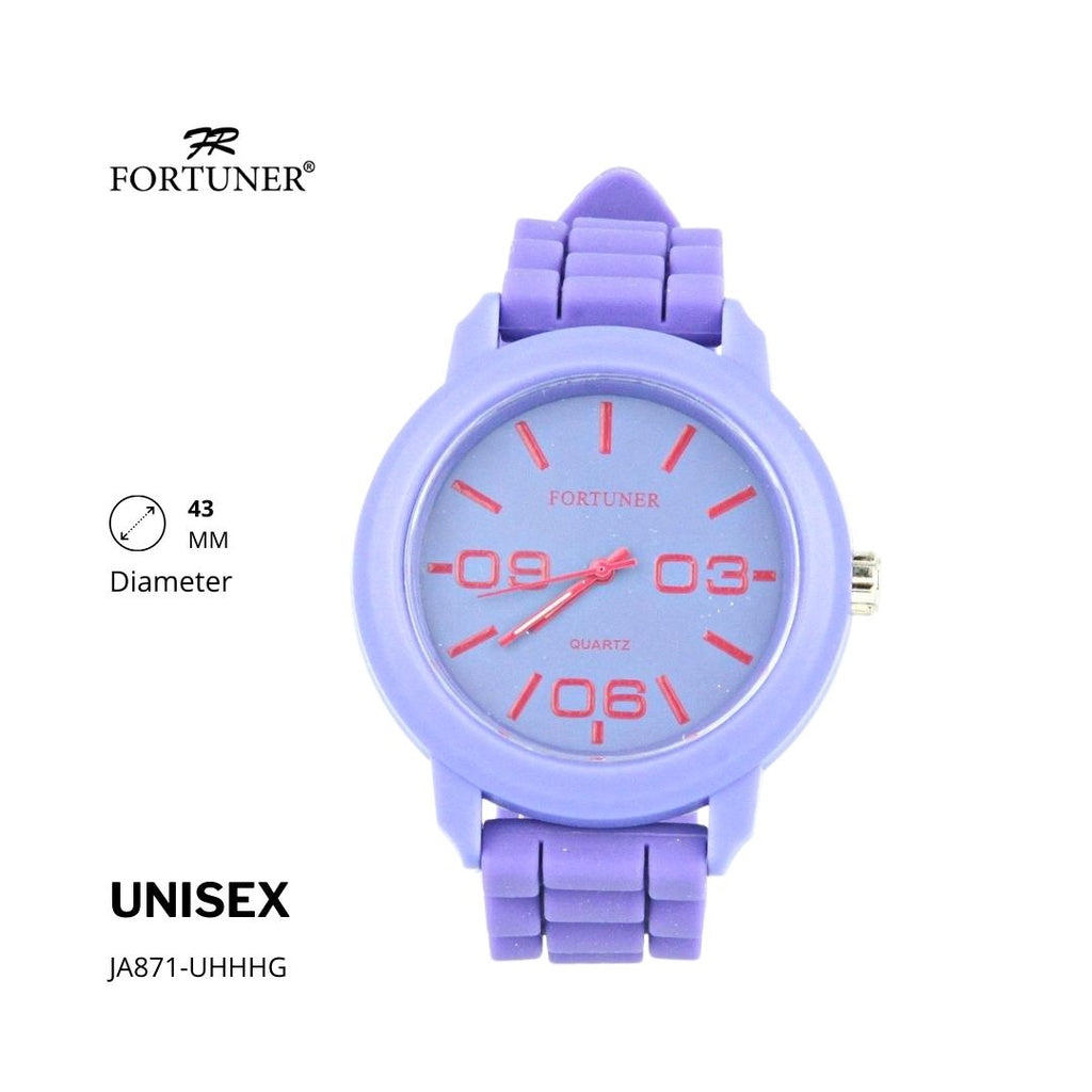 Fortuner Jam Tangan Fashion Analog Pria Wanita Unisex Rubber Original Cassady