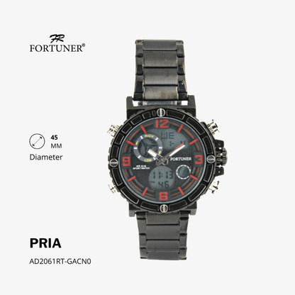 Fortuner Jam Tangan Sport Analog Pria Water Resistant Halley