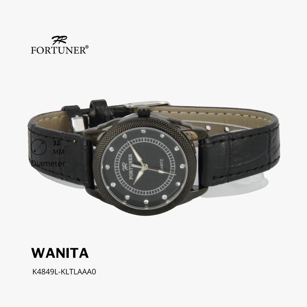 Fortuner Jam Tangan Fashion Wanita Analog Water Resist Kulit Yoela