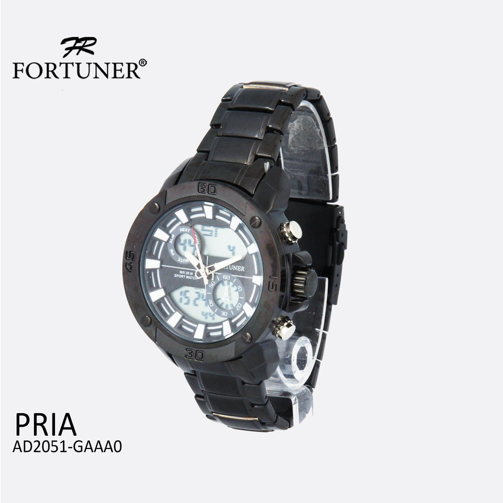 Fortuner Jam Tangan Sport Digital Analog Pria Water Resistant Dellwin