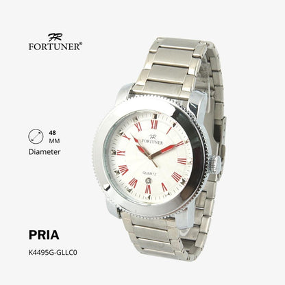 Fortuner Jam Tangan Analog Pria Water Resistant Rantai Haakon