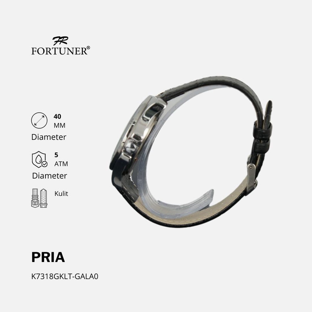 Fortuner Jam Tangan Analog Pria Water Resistant Harold