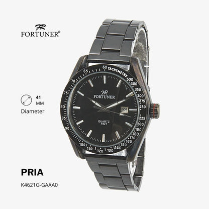 Fortuner Jam Tangan Analog Pria Classic Water Resistant Rantai Hilarion