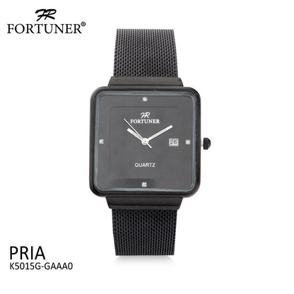 Fortuner Jam Tangan Analog Pria Black Water Resistant Bryson