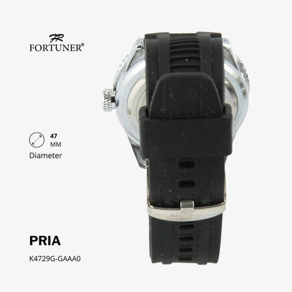 Fortuner Jam Tangan Analog Pria Rubber Water Resistant Hercules