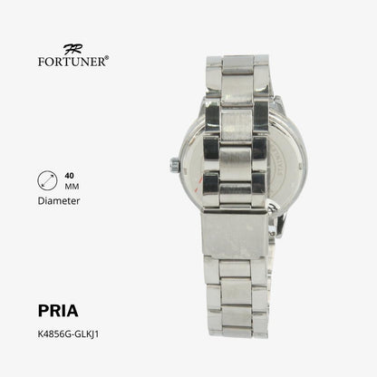 Fortuner Jam Tangan Analog Pria Water Resistant Rantai Hermie