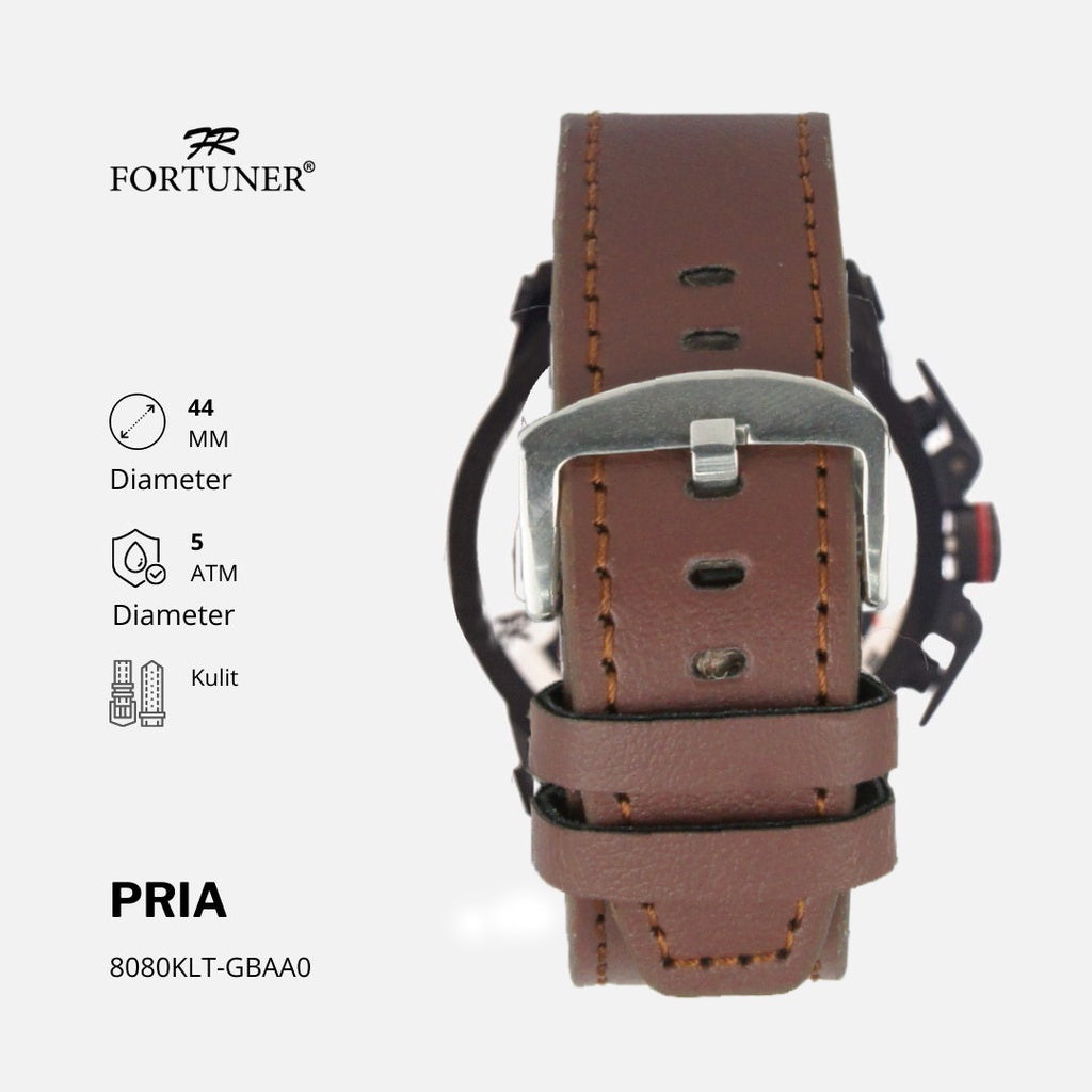 Fortuner Jam Tangan Analog Pria Chrono Water Resistant Ademar