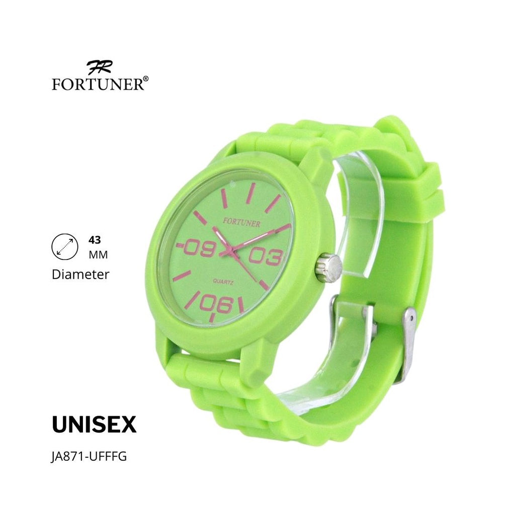 Fortuner Jam Tangan Fashion Analog Pria Wanita Unisex Rubber Original Cassady