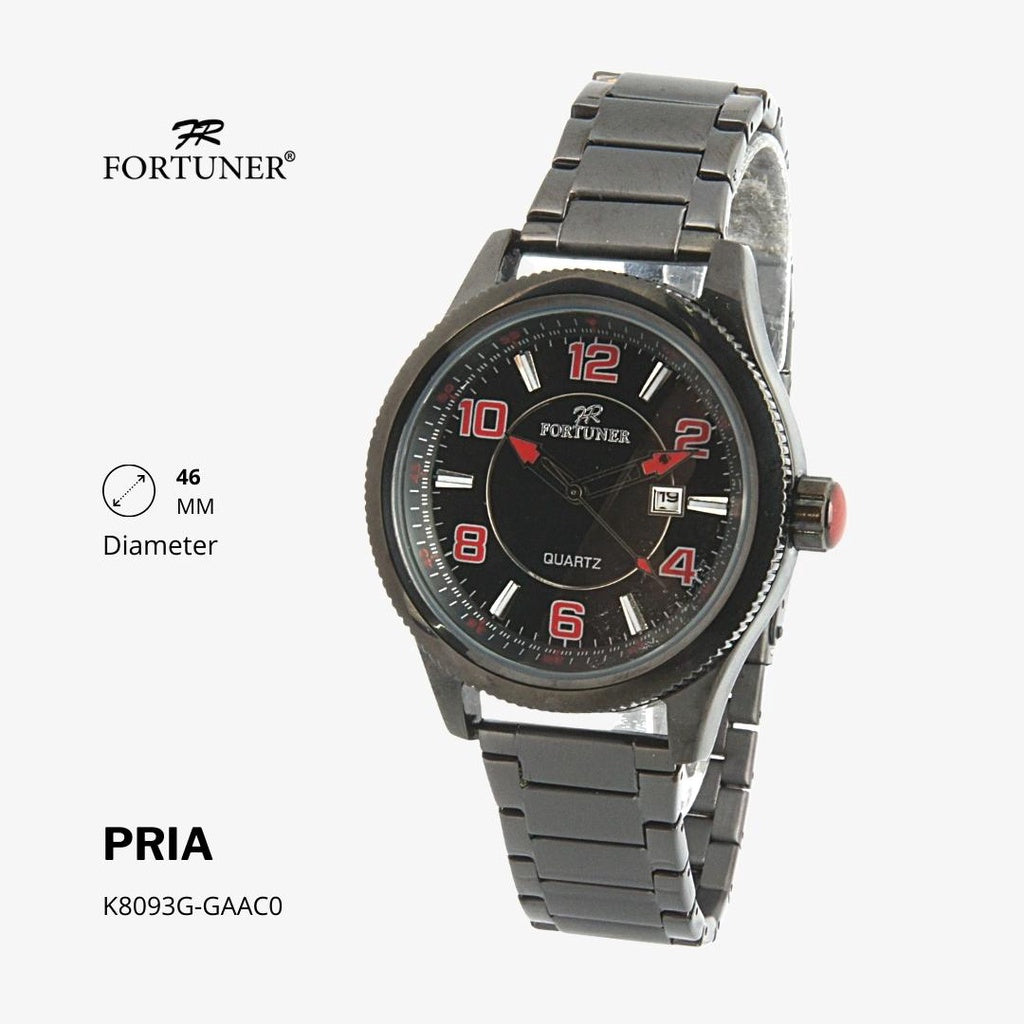 Fortuner Jam Tangan Analog Pria Water Resistant Rantai Haidar