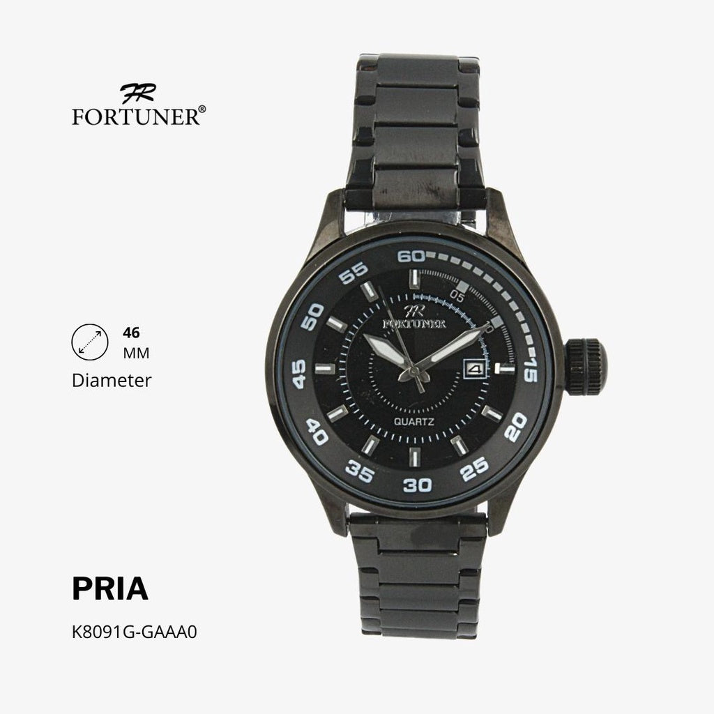 Fortuner Jam Tangan Analog Pria Water Resistant Rantai Harlon