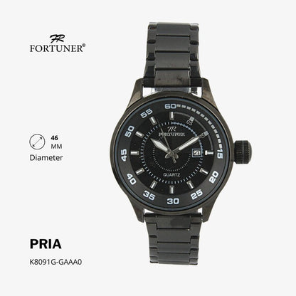 Fortuner Jam Tangan Analog Pria Water Resistant Rantai Harlon