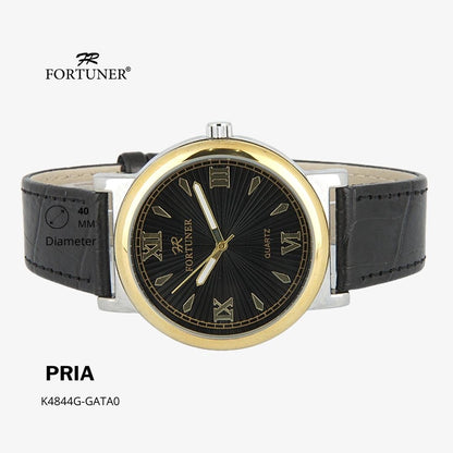 Fortuner Jam Tangan Classic Fashion Pria Analog Water Resist Kulit Horatio