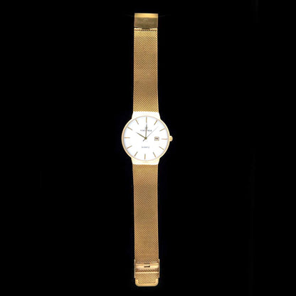 Fortuner Jam Tangan Analog Pria Gold Putih Water Resistant Alan