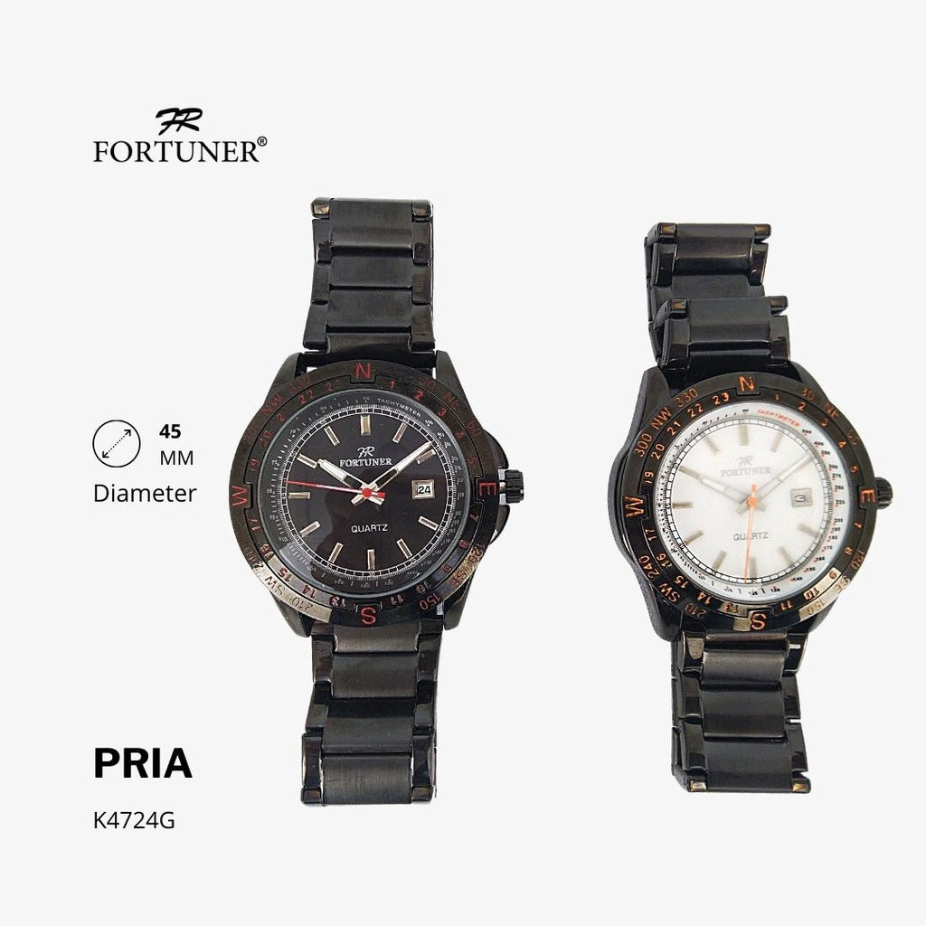 Fortuner Jam Tangan Analog Pria Water Resistant Rantai Hamid