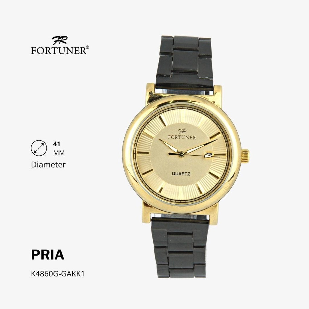 Fortuner Jam Tangan Couple Analog Water Resistant Rantai Delaney