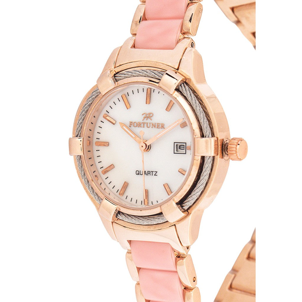 Fortuner Watch Jam Tangan Wanita Rosegold Water Resistant Aura