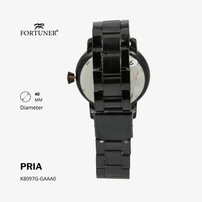 Fortuner Jam Tangan Analog Pria Water Resistant Rantai Hadriel