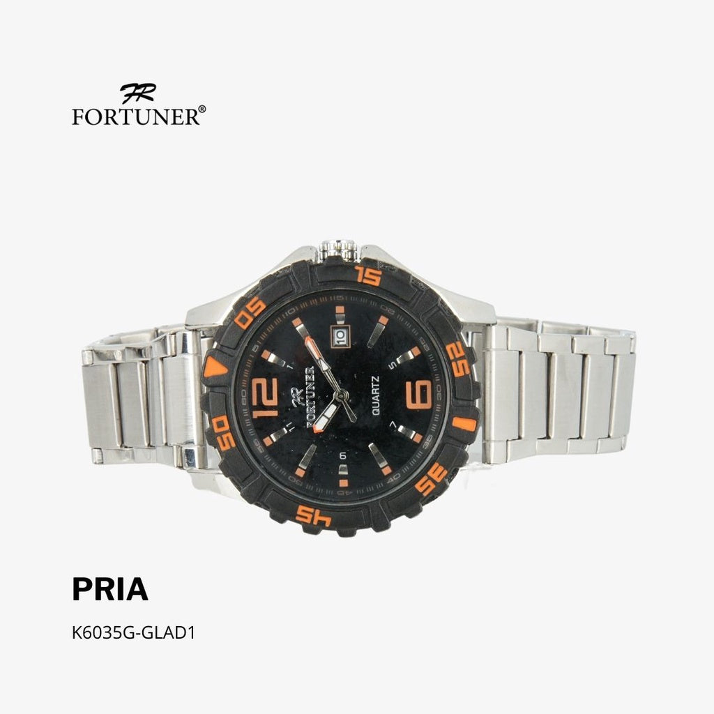 Fortuner Jam Tangan Analog Pria Water Resistant Rantai Hiromi