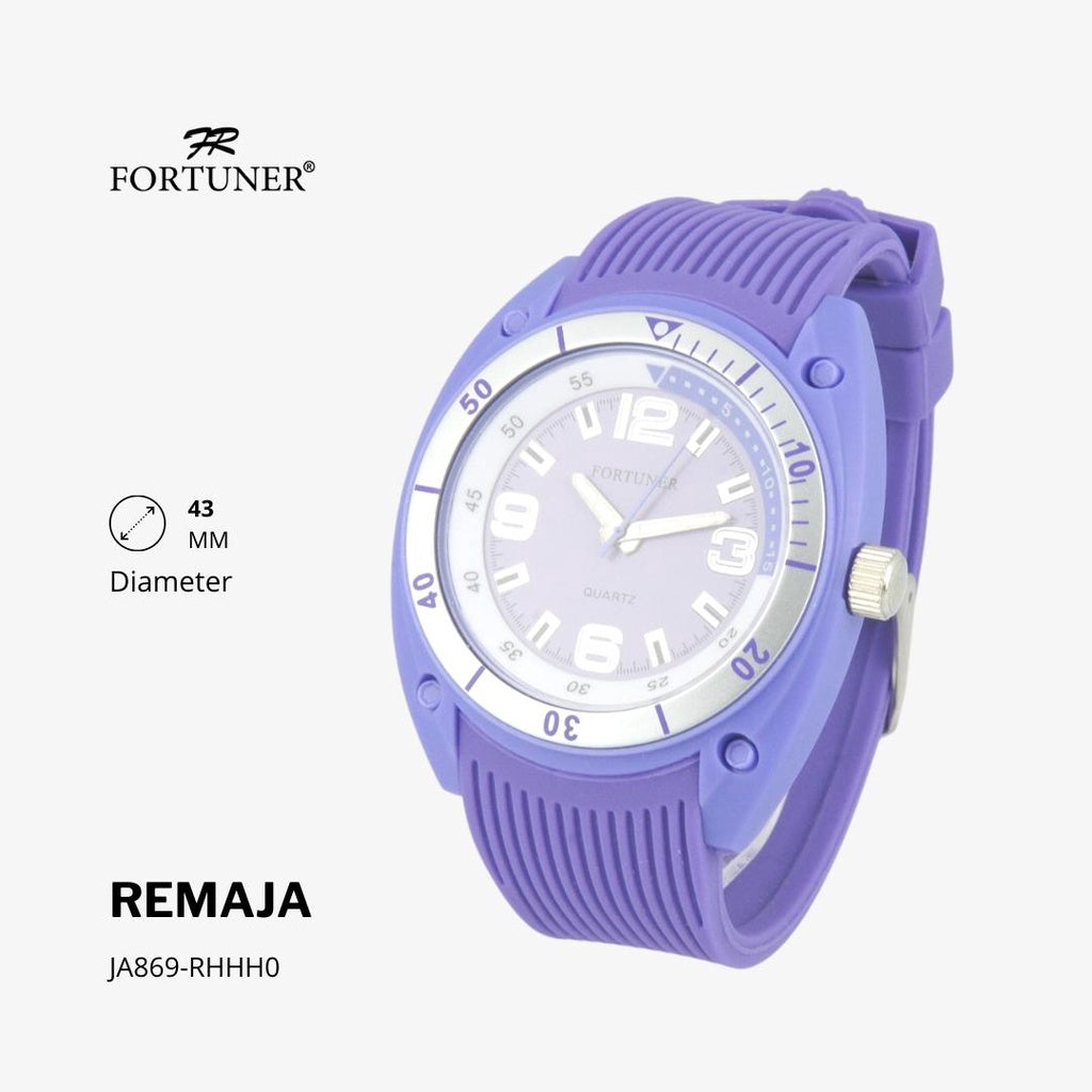 Fortuner Jam Tangan Remaja Analog Water Resist Rubber Abel