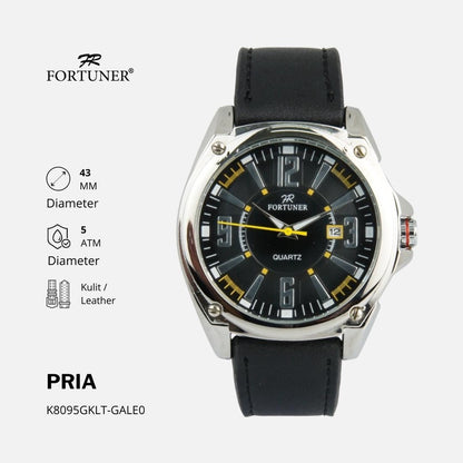 Fortuner Jam Tangan Pria Analog Water Resistant Kulit Bohumil