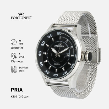 Fortuner Jam Tangan Pria Analog Sport Water Resistant Milanese Andric