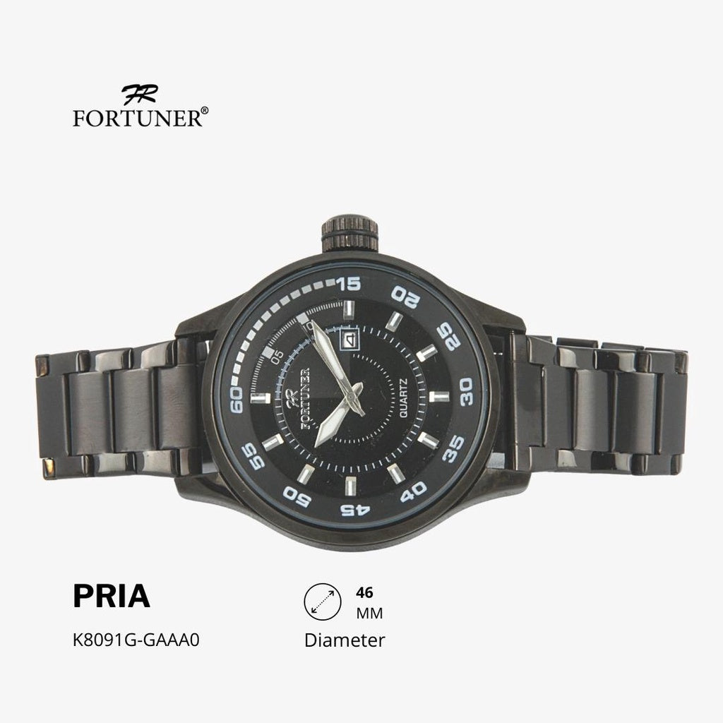 Fortuner Jam Tangan Analog Pria Water Resistant Rantai Harlon